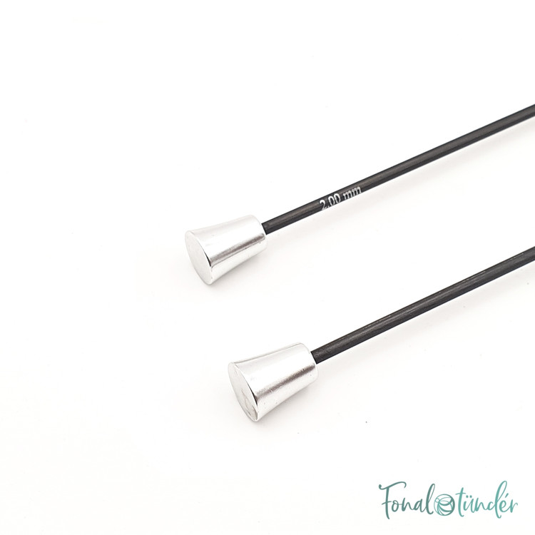 KnitPro Karbonz - karbonszálas kötőtű - 2mm KnitPro Karbonz - karbonszálas kötőtű - 2mm