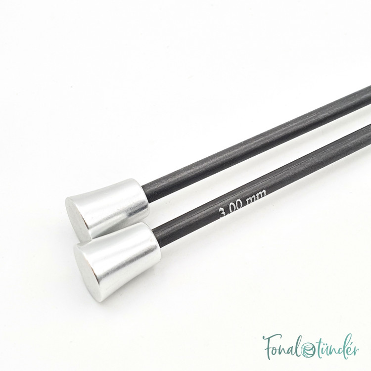 KnitPro Karbonz - karbonszálas kötőtű - 3mm KnitPro Karbonz - karbonszálas kötőtű - 3mm