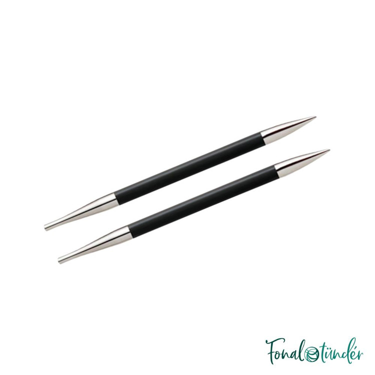 KnitPro Karbonz - cserélhető körkötőtű fej - 5mm KnitPro Karbonz - cserélhető körkötőtű fej - 5mm
