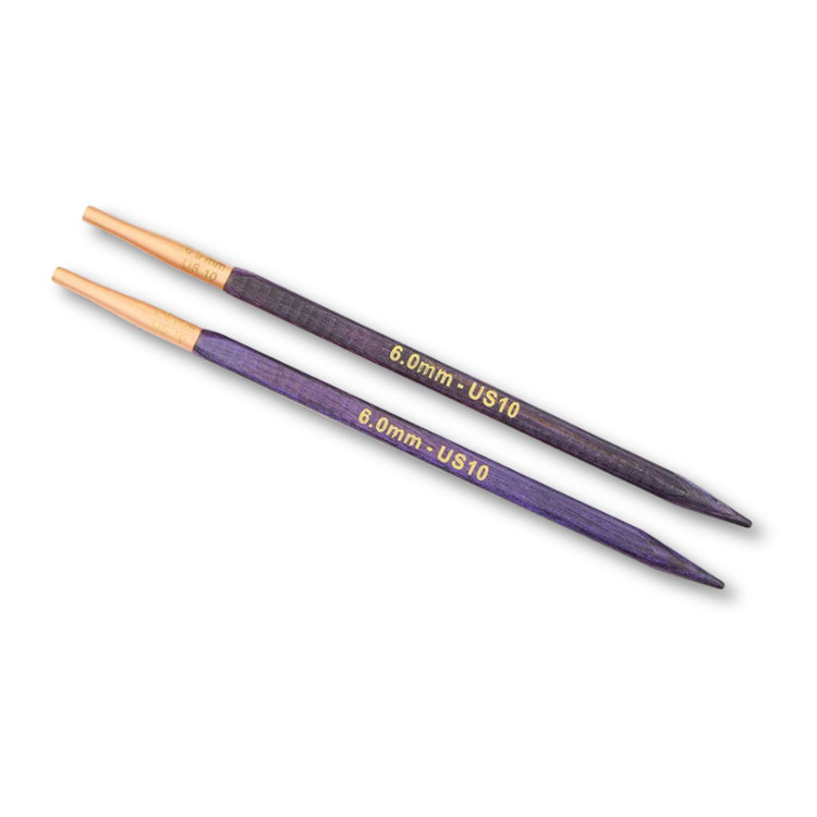 KnitPro J'adore - cserélhető szögletes fa körkötőtű fej - 6mm KnitPro J'adore - cserélhető szögletes fa körkötőtű fej - 6mm
