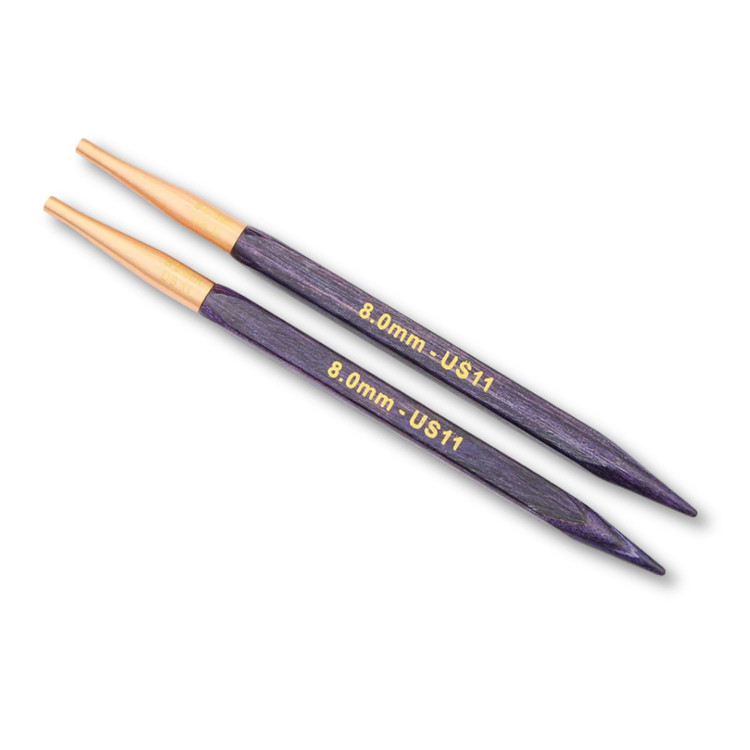 KnitPro J'adore - cserélhető szögletes fa körkötőtű fej - 8mm KnitPro J'adore - cserélhető szögletes fa körkötőtű fej - 8mm