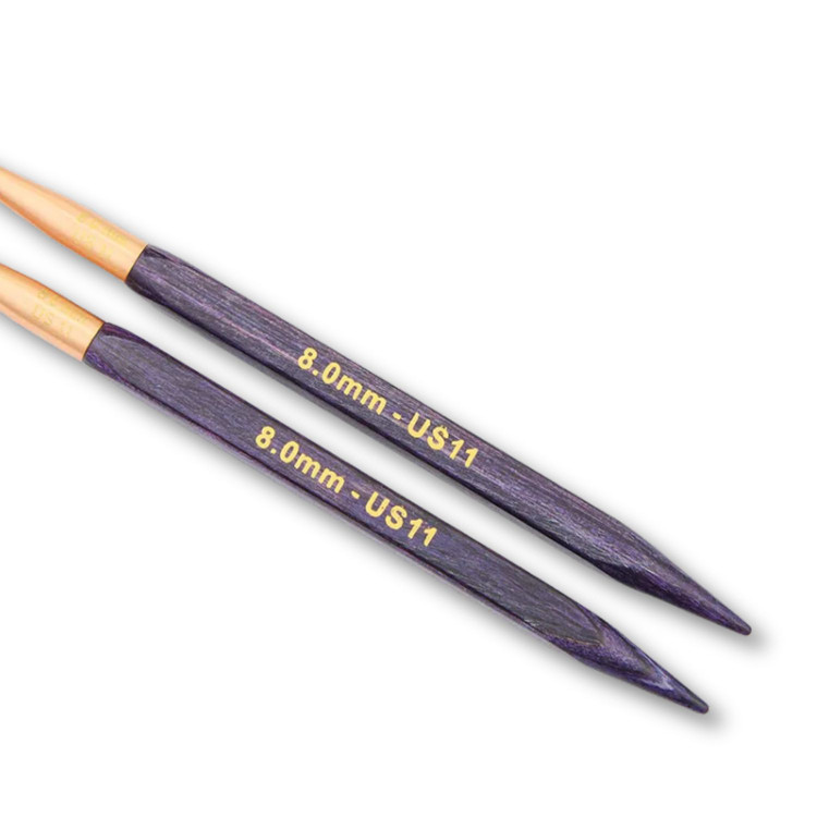 KnitPro J'adore - cserélhető szögletes fa körkötőtű fej - 8mm KnitPro J'adore - cserélhető szögletes fa körkötőtű fej - 8mm