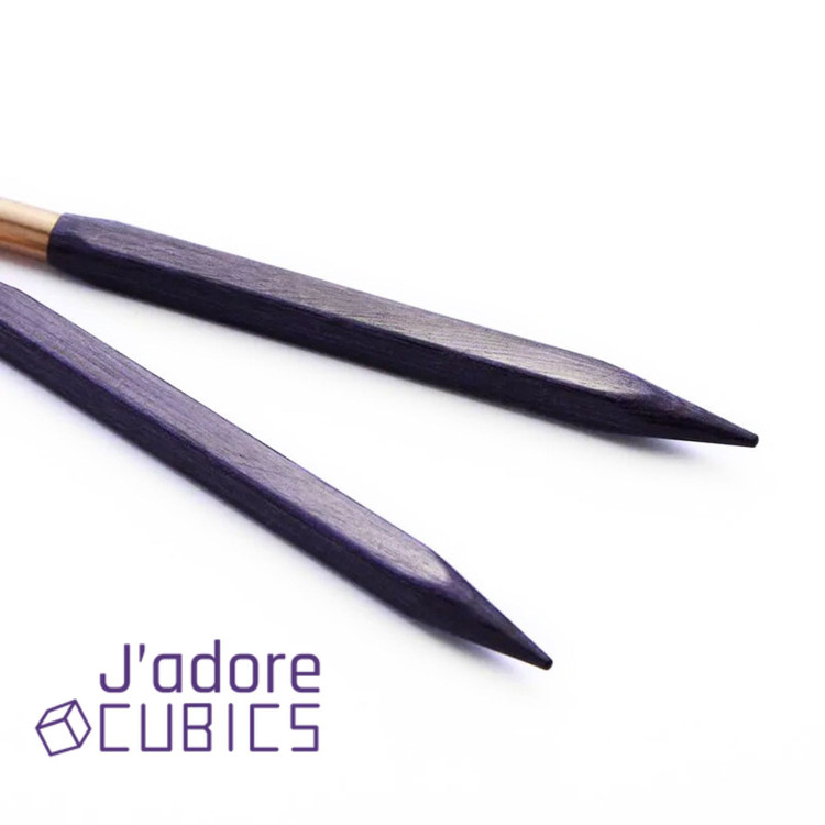 KnitPro J'adore - cserélhető szögletes fa körkötőtű fej - 5mm KnitPro J'adore - cserélhető szögletes fa körkötőtű fej - 5mm