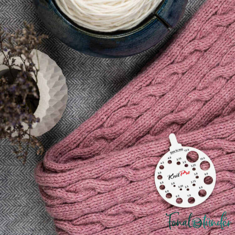 Knitpro - kötőtű méret ellenőrző