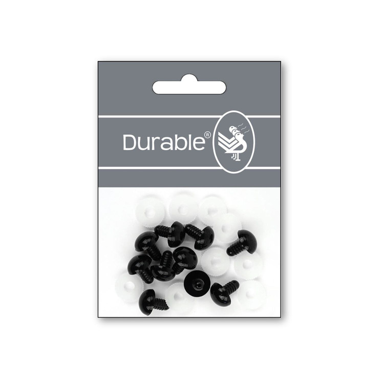Durable Fekete Szem - 15mm - 10db
