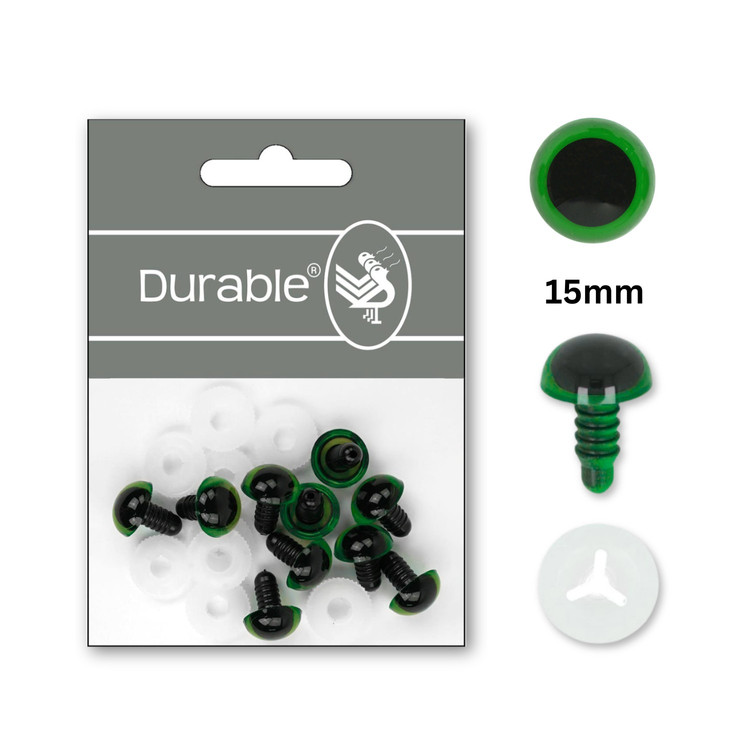 Durable Zöld Szem - 15mm - 10db