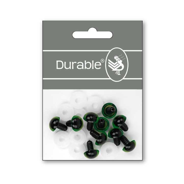 Durable Zöld Szem - 15mm - 10db Durable Zöld Szem - 15mm - 10db