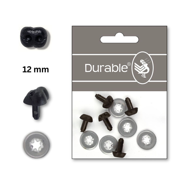 Durable Fekete Orr - 12mm - 5db Durable Fekete Orr - 12mm - 5db