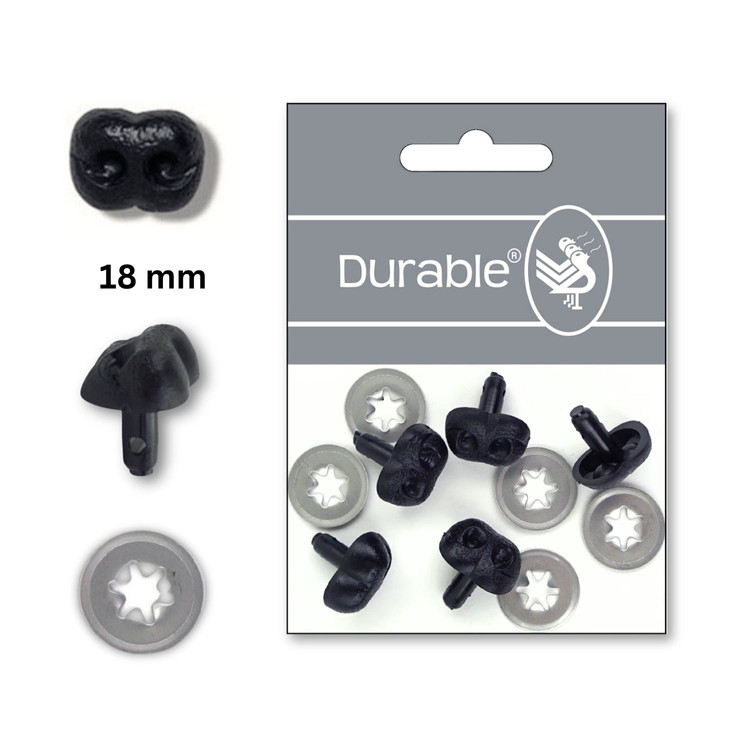 Durable Fekete Orr - 18mm - 5db