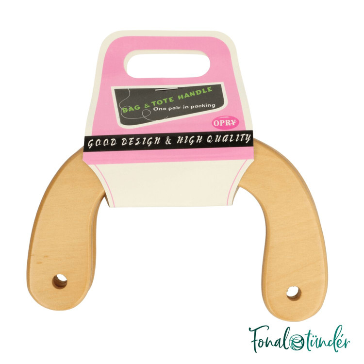Táskafül - íves fa - 16cm