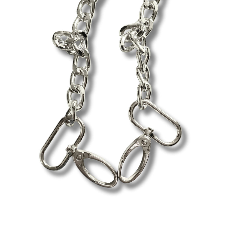 ReStyle karabiner - táska alkatrész - ezüst - 2db