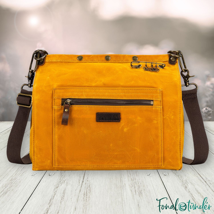 Della Q - 3-in-1 Bag - Fonaltartó Táska - mustársárga Della Q - 3-in-1 Bag - Fonaltartó Táska - mustársárga