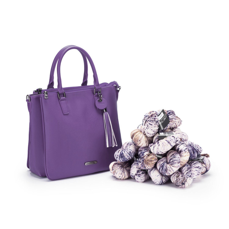 Namaste Satchel - Luxus kézimunka táska - lila Namaste Satchel - Luxus kézimunka táska - lila