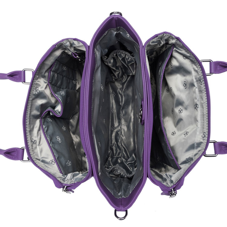 Namaste Satchel - Luxus kézimunka táska - lila Namaste Satchel - Luxus kézimunka táska - lila