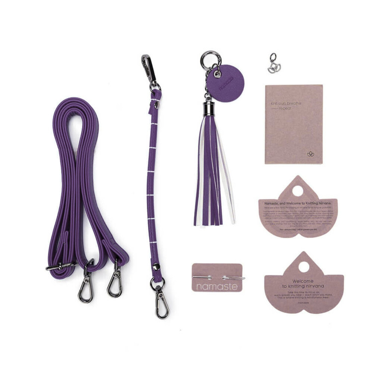 Namaste Satchel - Luxus kézimunka táska - lila Namaste Satchel - Luxus kézimunka táska - lila
