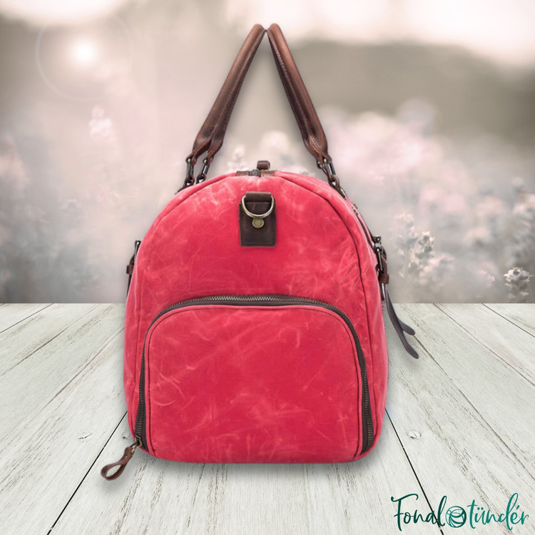Della Q Canvas weekender bag - Fonaltartó Táska - Lazacrózsaszín