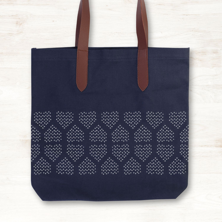 Restyle Sashiko hímzés sablon - Szív