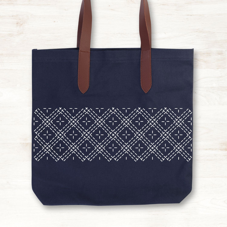 Restyle Sashiko hímzés sablon - Gyémánt