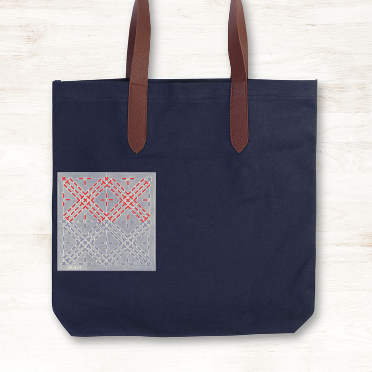Restyle Sashiko hímzés sablon - Gyémánt