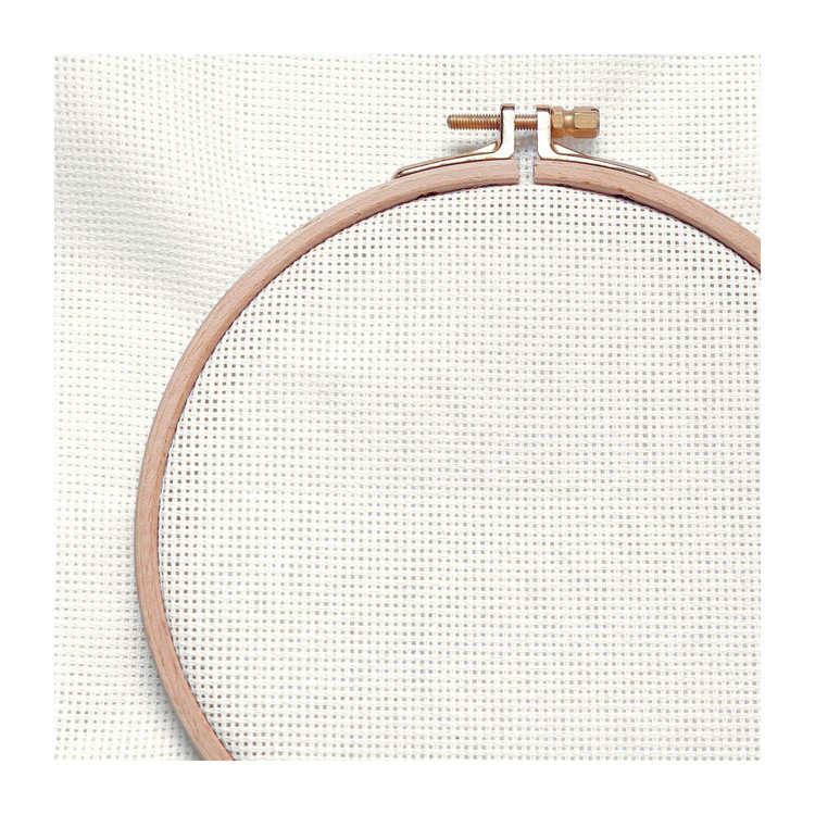 Aida Hímzővászon - 14 count - törtfehér - 40x40cm