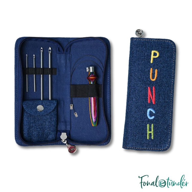 KnitPro Punch Needle Set - Vibrant - Hímzőtoll készlet