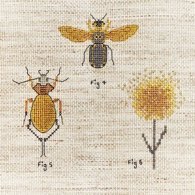 DMC Aida Len Hímzővászon - 14 count - törtfehér - 38x45cm