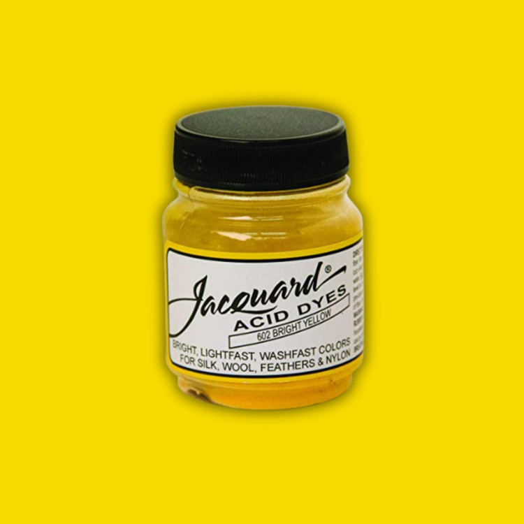 Jacquard Acid dye - 602 Bright Yellow - sárga textil festék