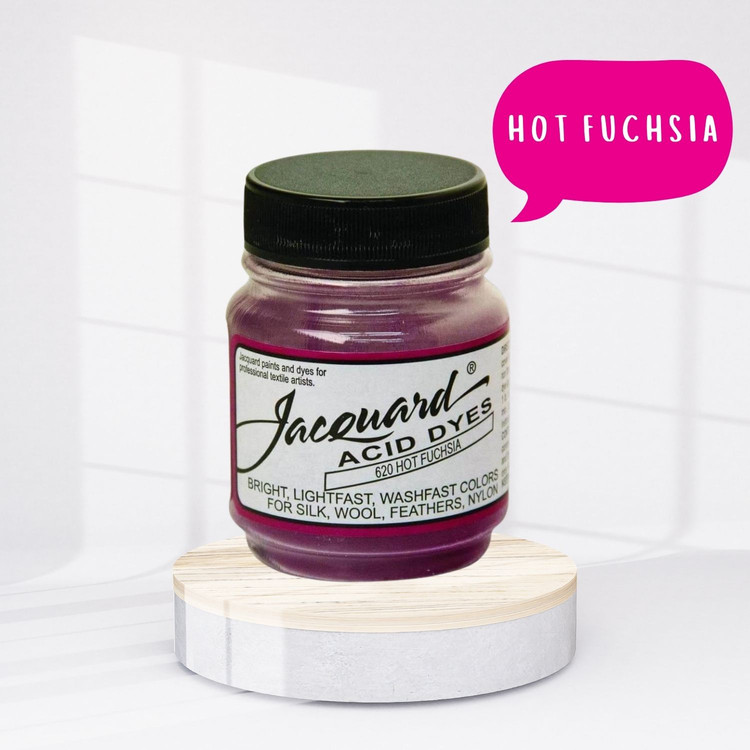 Jacquard Acid dye - 620 Hot Fuchsia - lila textil festék Jacquard Acid dye - 620 Hot Fuchsia - lila textil festék