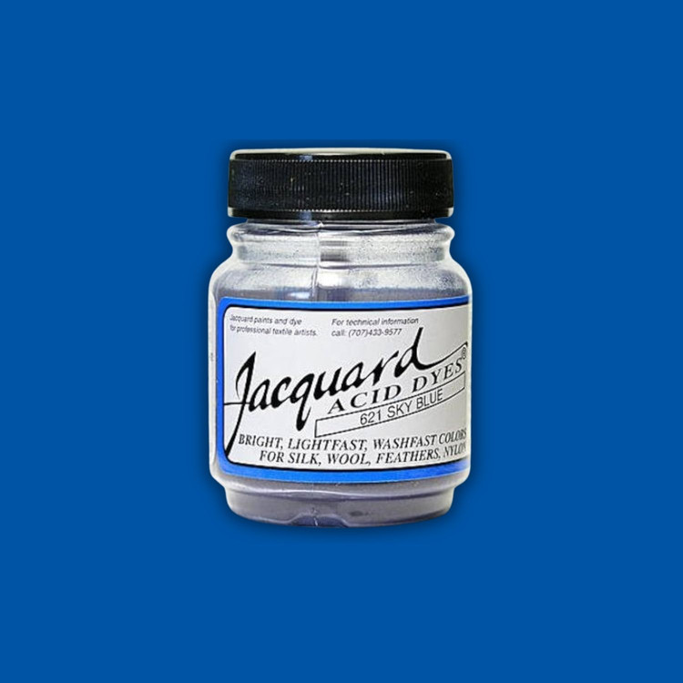 Jacquard Acid dye - 621 Sky Blue - ég kék textil festék