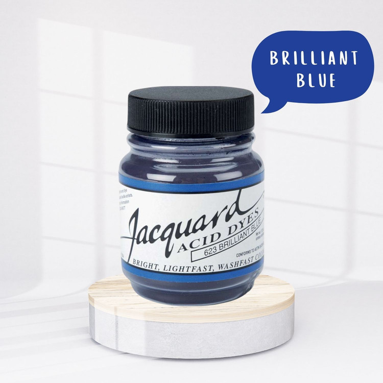 Jacquard Acid dye - 623 Brilliant Blue - kék textil festék Jacquard Acid dye - 623 Brilliant Blue - kék textil festék