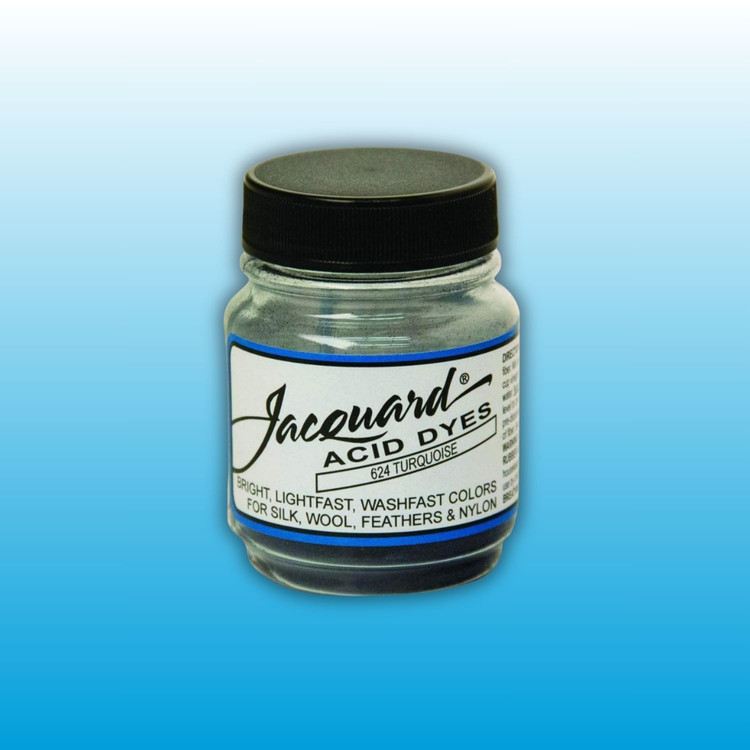 Jacquard Acid dye - 624 Turquoise - világoskék textil festék