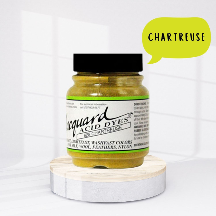 Jacquard Acid dye - 628 Chartreuse - sárgászöld textil festék