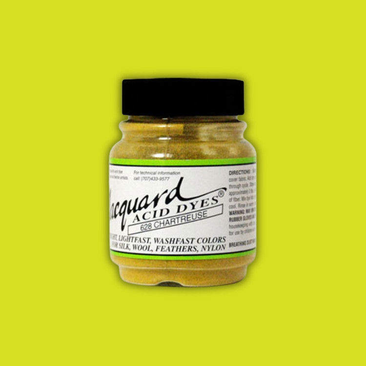 Jacquard Acid dye - 628 Chartreuse - sárgászöld textil festék