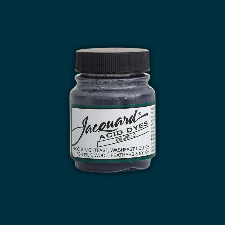 Jacquard Acid dye - 630 Spruce - fenyőzöld textil festék