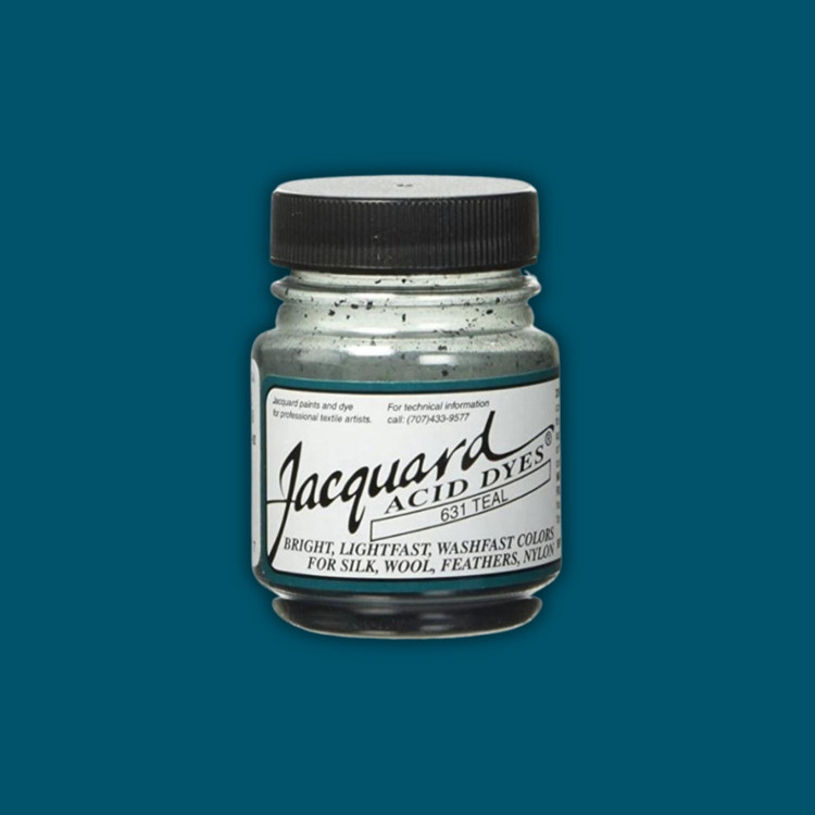 Jacquard Acid dye - 631 Teal - sötét türkiz textil festék Jacquard Acid dye - 631 Teal - sötét türkiz textil festék