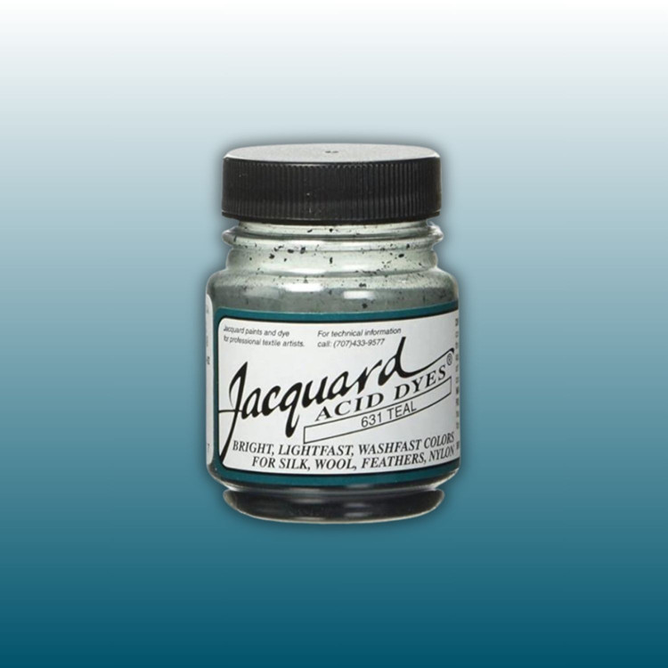 Jacquard Acid dye - 631 Teal - sötét türkiz textil festék Jacquard Acid dye - 631 Teal - sötét türkiz textil festék