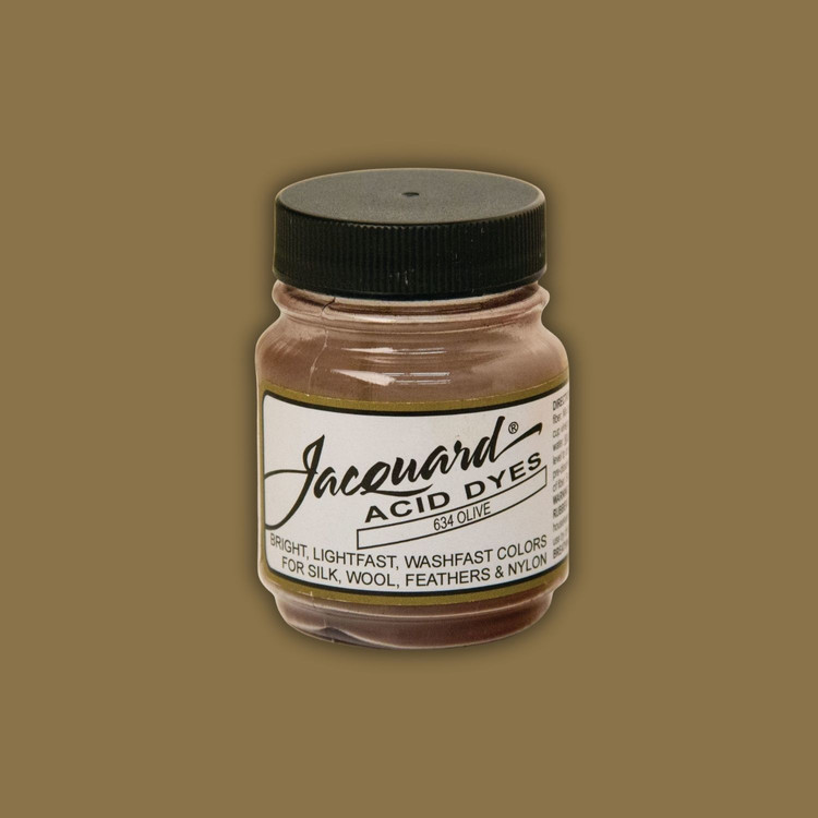 Jacquard Acid dye - 634 Olive - zödes barna textil festék