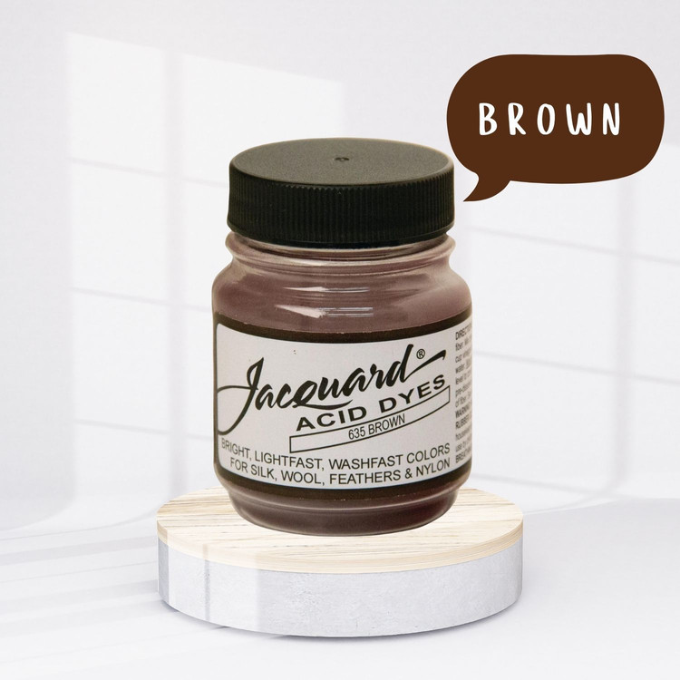 Jacquard Acid dye - 635 Brown - barna textil festék