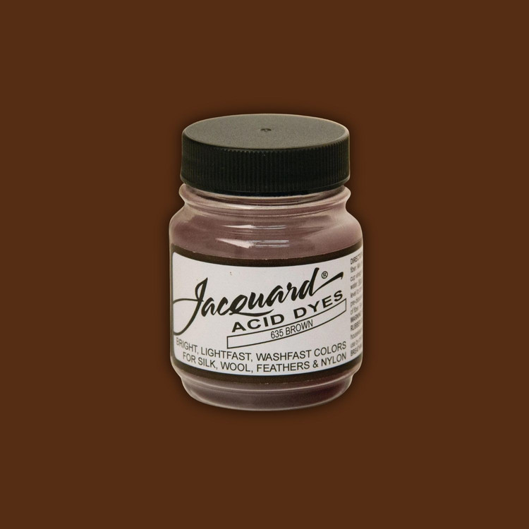 Jacquard Acid dye - 635 Brown - barna textil festék