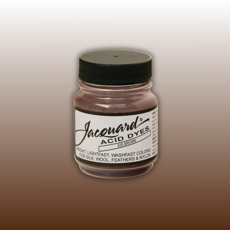 Jacquard Acid dye - 635 Brown - barna textil festék