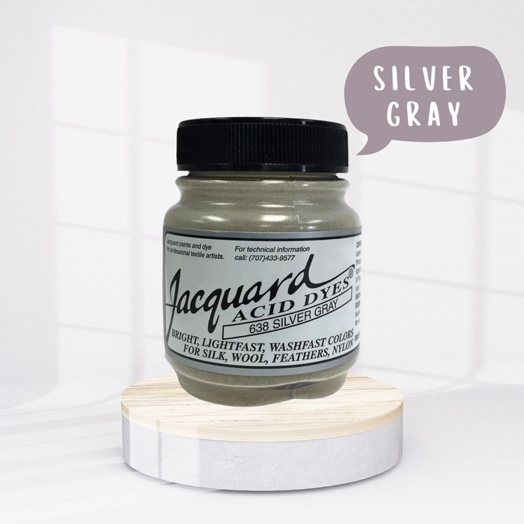 Jacquard Acid dye - 638 Silver Grey - ezüstszürke textil festék