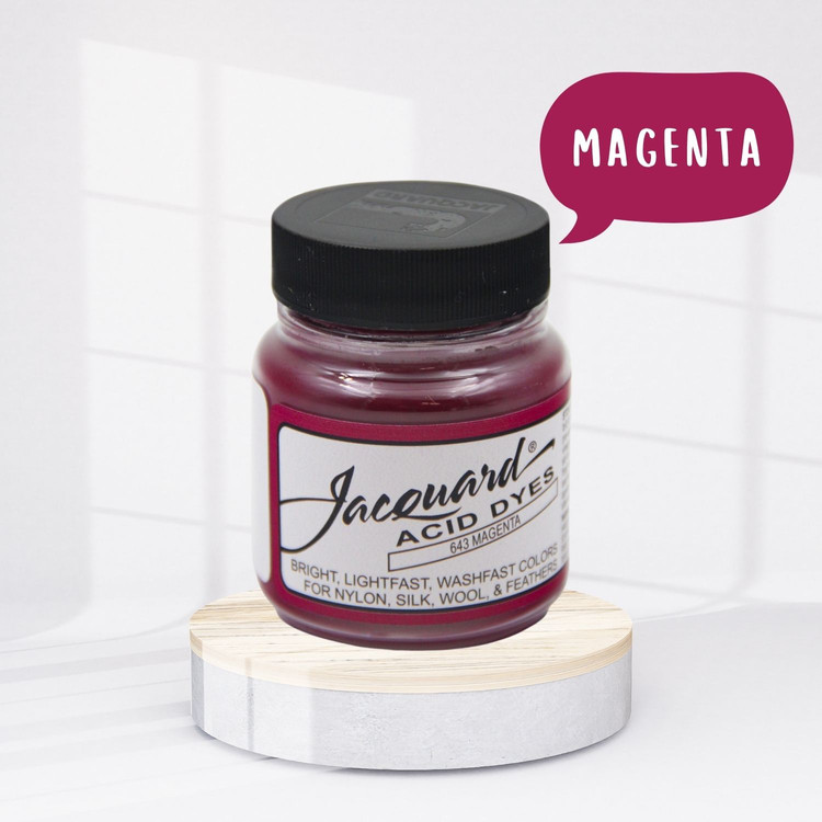 Jacquard Acid dye - 643 Magenta - lilás rózsaszín textil festék Jacquard Acid dye - 643 Magenta - lilás rózsaszín textil festék
