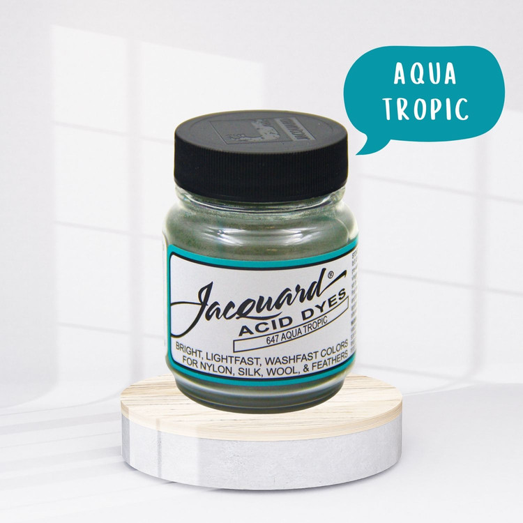 Jacquard Acid dye - 647 Aqua Tropic - türkiz textil festék Jacquard Acid dye - 647 Aqua Tropic - türkiz textil festék