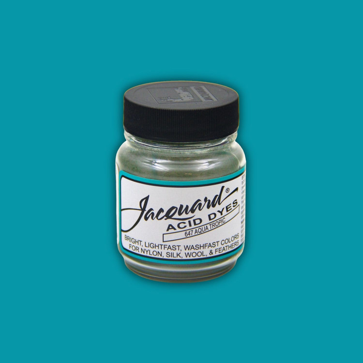 Jacquard Acid dye - 647 Aqua Tropic - türkiz textil festék Jacquard Acid dye - 647 Aqua Tropic - türkiz textil festék
