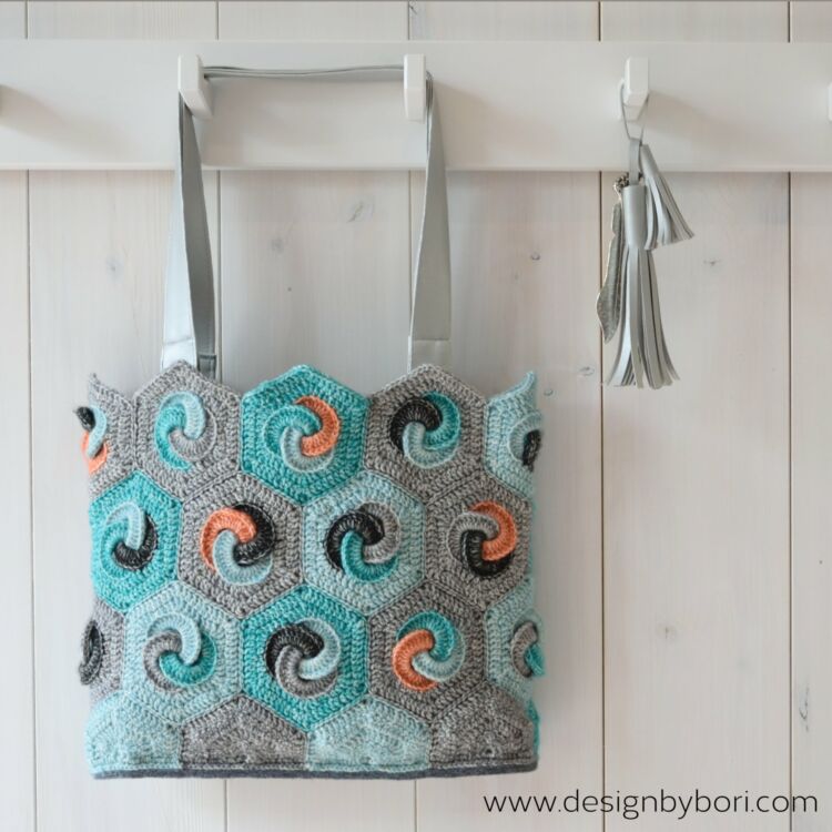 Hexa Bag - crochet pattern - Hatszög Táska - horgolásminta
