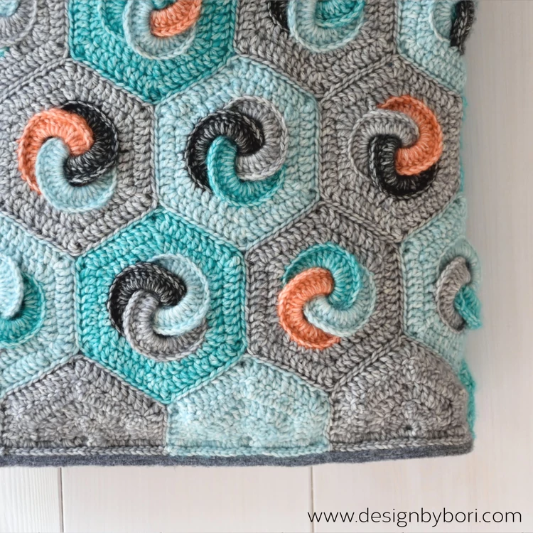 Hexa Bag - crochet pattern - Hatszög Táska - horgolásminta