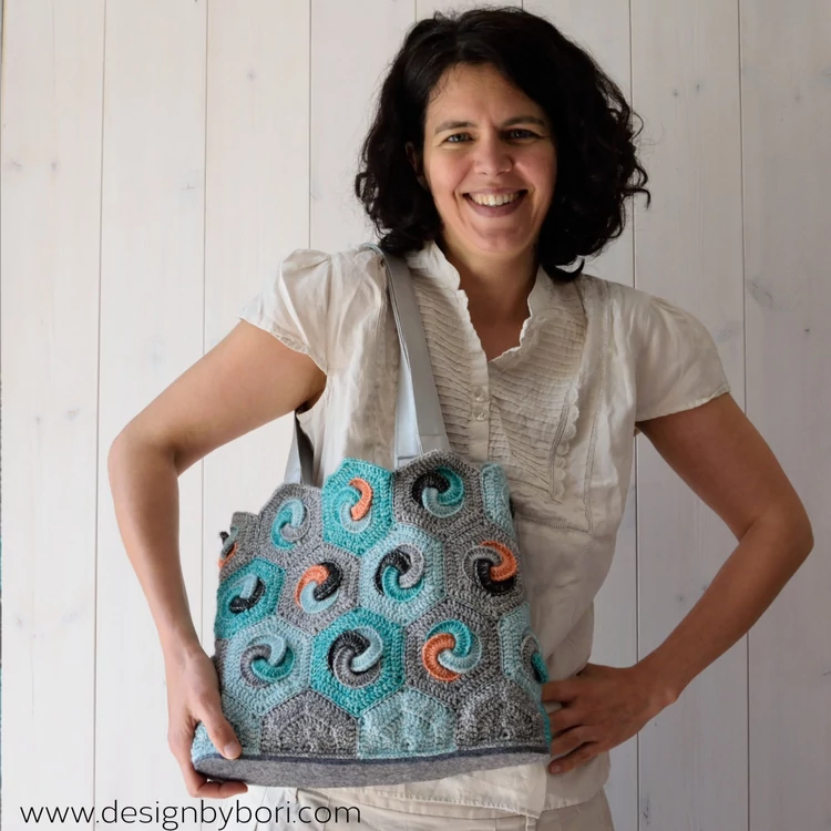 Hexa Bag - crochet pattern - Hatszög Táska - horgolásminta