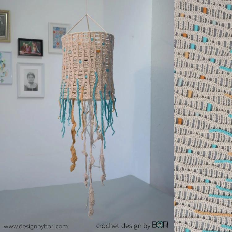 Jellyfish Lantern - crochet pattern - Medúza Lampion - horgolásminta