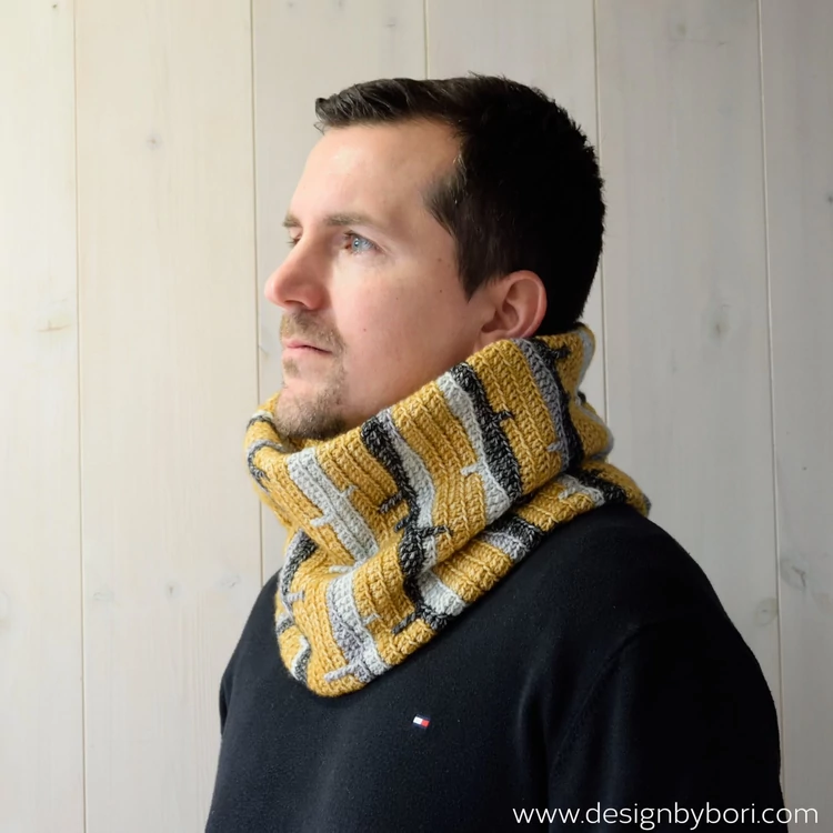 Deep Forest Cowl - crochet pattern - Őszi Erdő Sál - horgolásminta