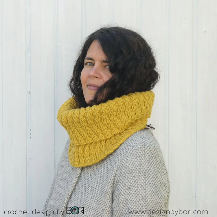 Mustard Cowl - knitting pattern - Mustár Sál - kötésminta